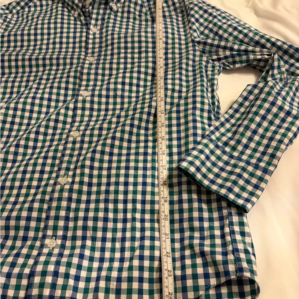 J. Crew Green and Blue‎ Plaid Casual Shirt